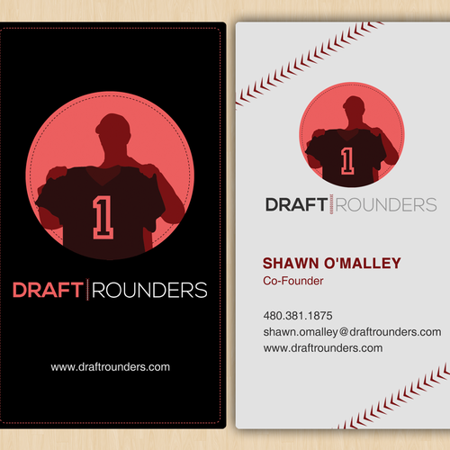 ***Draft Rounders needs a new business card*** Design by Sathish Babu