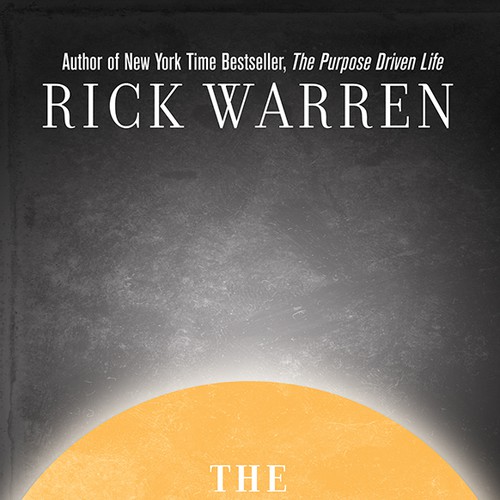 Design Rick Warren's New Book Cover Design by Xavier Fajardo