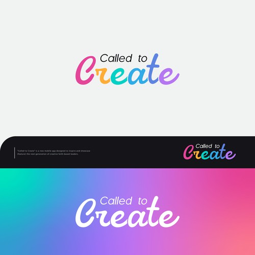 "Called to Create" Logo Design Diseño de pixeldesign999