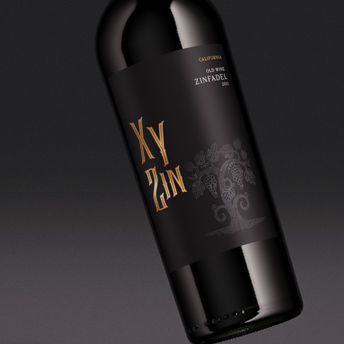 Gothic Old Vine Zinfandel Wine Label Design by sam2021