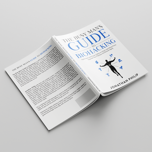 Exciting and unique book cover for mind, body, spirit and health optimization that appeals to men Design by Nitsua