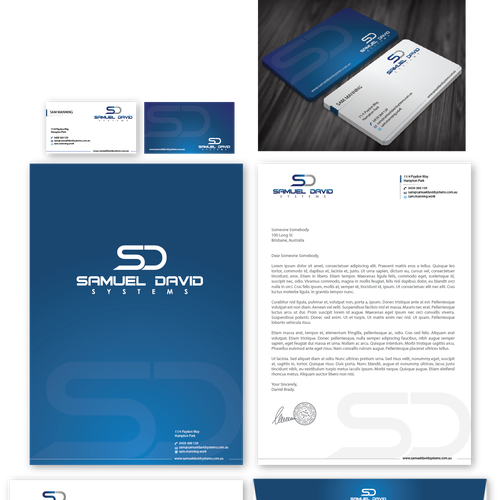 New stationery wanted for Samuel David Systems Design by FishingArtz
