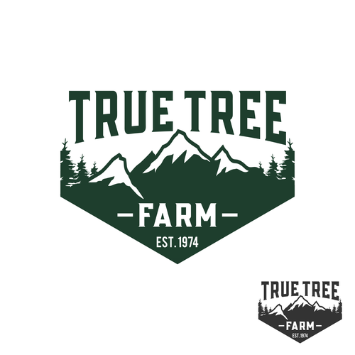 Organic logo for high elevation tree farm in Arizona. Design by Brainstorming_day