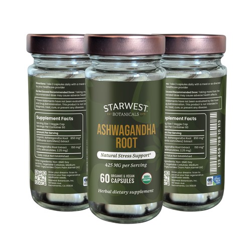 Organic Herb Capsule Label Design Design by Designlifelk