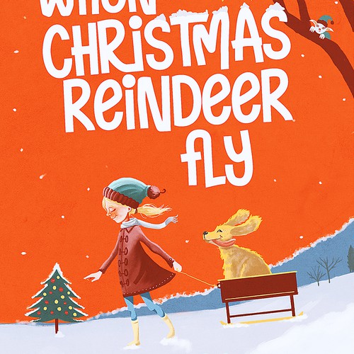 Design a classic Christmas book cover. Design by Paulo Duelli