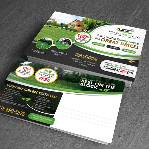 Lawn and Landscape Advertisement Design by 123Graphics