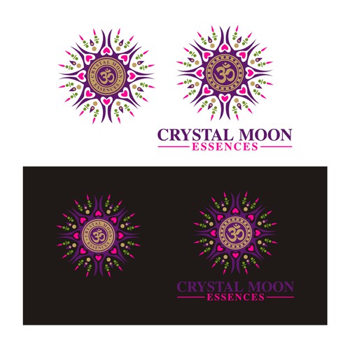 Logo for Crystal Moon Essences - remedies for harmonic rebalance and well-being Réalisé par Blackstarboys