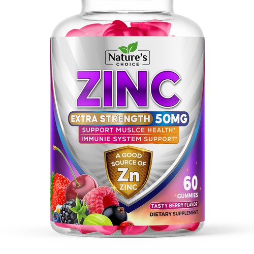 Tasty Zinc Gummies design needed for Nature's Choice Réalisé par ✝DeSiGnEr✝JOHN