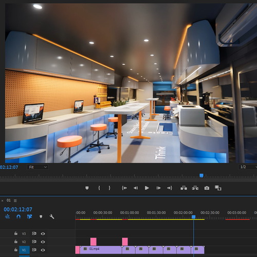 mobile scientific and technological bus (3d) Design by Muzaena