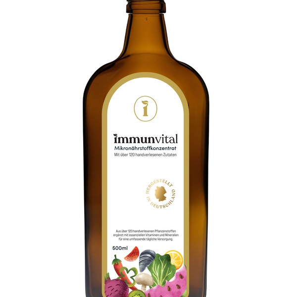 Immun drink label