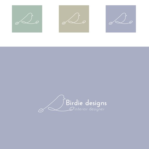 simple design logo to attract sophisticated clients for interior design and architecture Design by BerNadettke