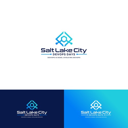 Evolution of DevOps - during Pi day - website and print logo Design by keoart