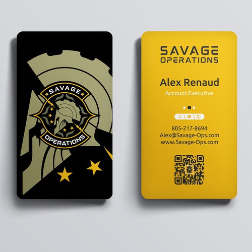 Business Card & Letterhead for Armed Security Agency Design by Zayden