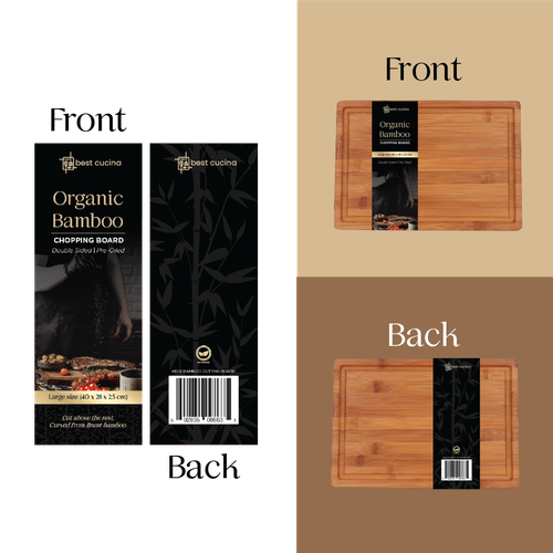 Bamboo Chopping Board Colour Card (2 Bamboo Chopping Board Models) Design by Kesmaslyfe Studio