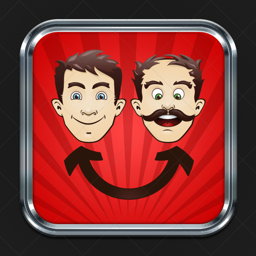 icon or button design for Face Shuffler Design by pixaroma