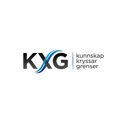 Logo for Kunnskap kryssar grenser ("Knowledge across borders") Diseño de Dima Midon