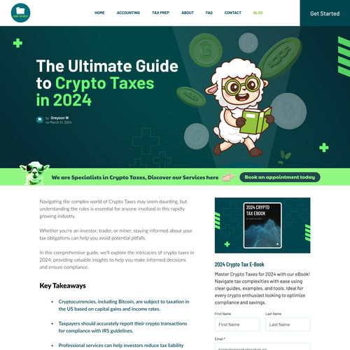 Web page design contest entry by Ali S.