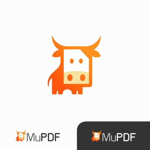 Design MuPDF's Next Logo - Minimalist Elegance or Stylized Cow? Design by ham7