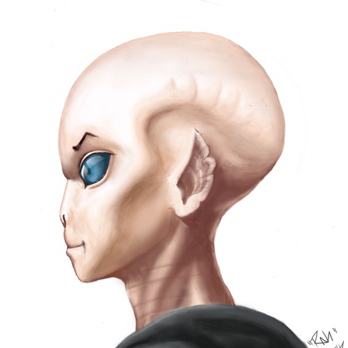 Alien main character design for a movie Design by RAHLISTIC