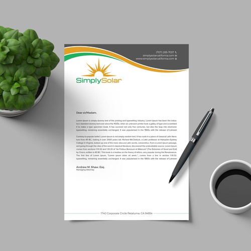 "Renewable Energy Company Letterhead" Design réalisé par RENEXIT