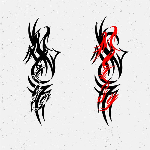 Hidden Name Tatoo Design by Eldiegodimas