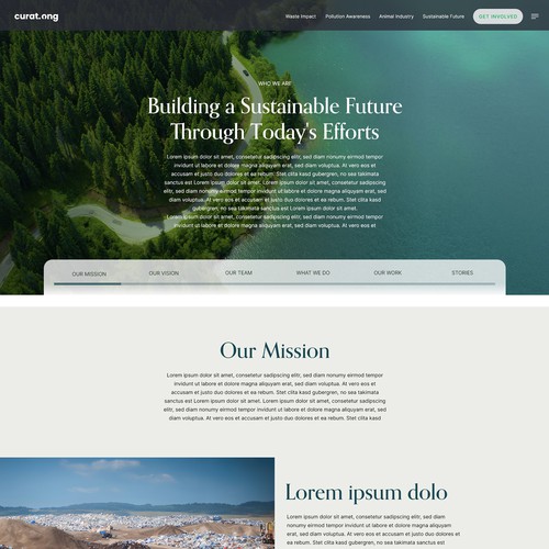 Earth in Focus: A Transformative  Web Experience Highlighting Waste, Pollution, and Sustainability Design by Pavlina_K