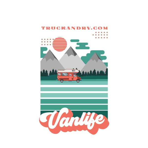 Design by KambingBalap titled "RV/Camping theme t shirt design"