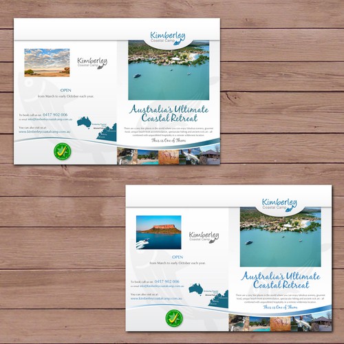 Kimberley Coastal Camp needs a new print or packaging design Réalisé par archandart