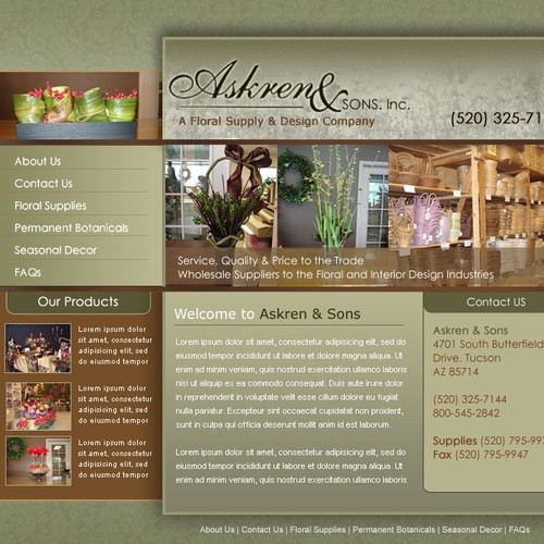 Web page design contest entry by weirang