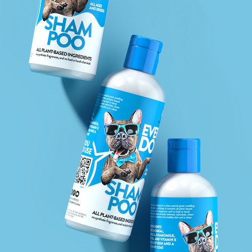 Ruff Life Pet Company Natural Every Dog Shampoo Design por Meln