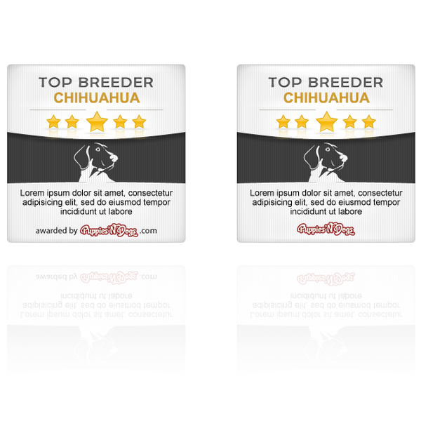 Design by Ha-Ru titled "Banner / Badge wanted for a Fun & Unique Puppy Site"