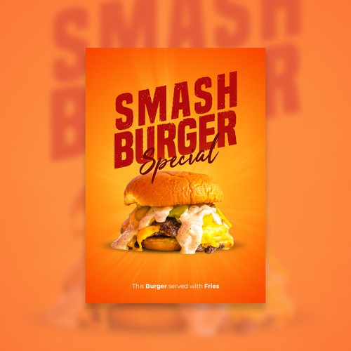 Smash Burger Marketing Materials Design by kumakamu