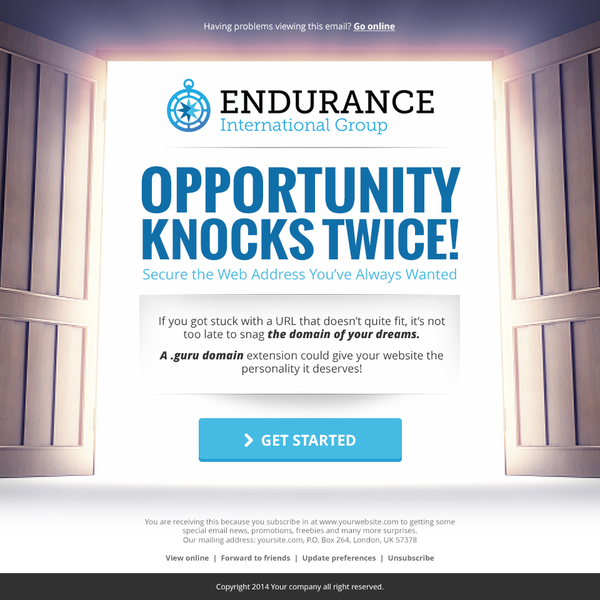 Create a Promotional Email for a Web Company!