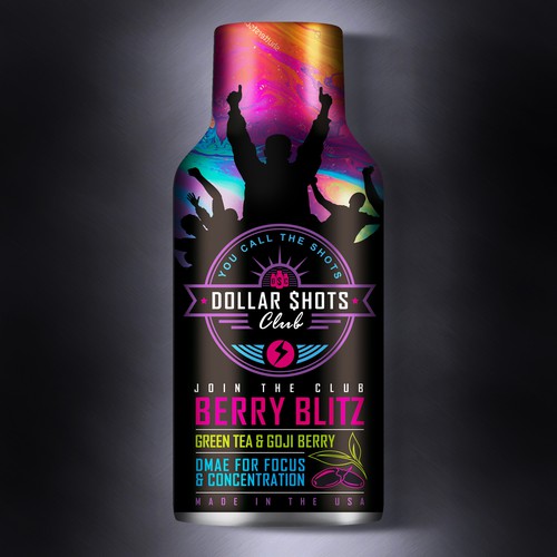 Create an eye-catching energy shot drink bottle design for the relaunch our eCommerce Supplement Shot Co.!! Design réalisé par Dimanist