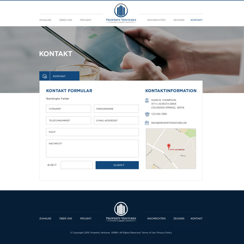 Web page design contest entry by Obizzy