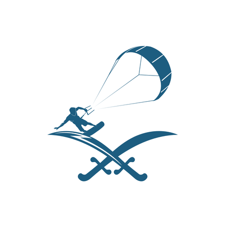 Kitesurfing logo riffing on the KSA emblem Design by J4$on