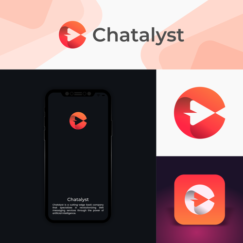 Design the Future of Conversations: Craft a Dynamic Logo for Chatalyst's AI-Powered SMS Messaging Design by CANVASIA