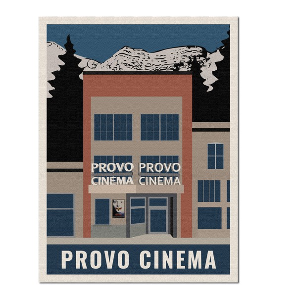 Provo Cinema Poster Michael Schwab Style
