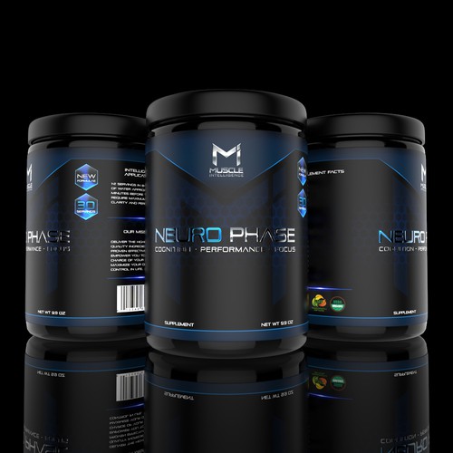 Designs | Muscle Intelligence supplement label | Product packaging contest