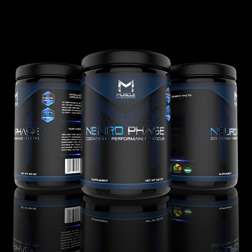 Muscle Intelligence supplement label Design by Oliver Apin