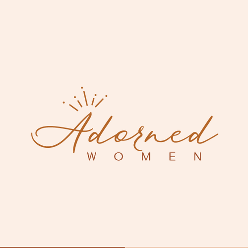 A feminine logo for a women's ministry that incorporates a crown. Design by wahwaheng