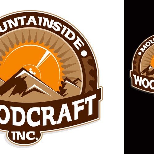 Create the next logo for MOUNTAINSIDE WOODCRAFT, INC Design por RA_Graphics
