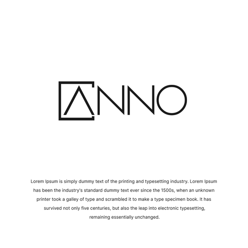 Design Craft a Unique Wordmark and Monogram for ANNO's Luxury Evening Wear por 27dezines