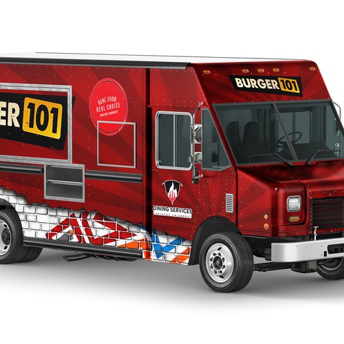 Create a food truck wrap for the spork & knife charcoal grill, concursos de  Rotulación de auto, camión o camioneta