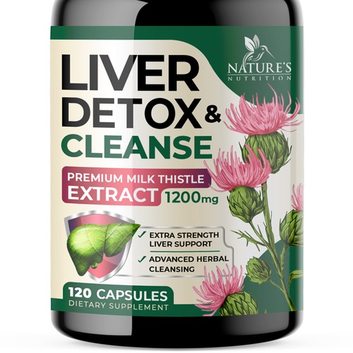 Natural Liver Detox & Cleanse Design Needed for Nature's Nutrition Design por Unik ART
