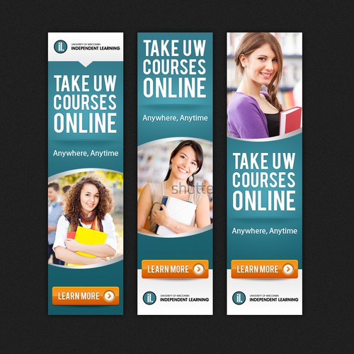 Create web banners for University of Wisconsin Independent Learning Design by Deziredzin