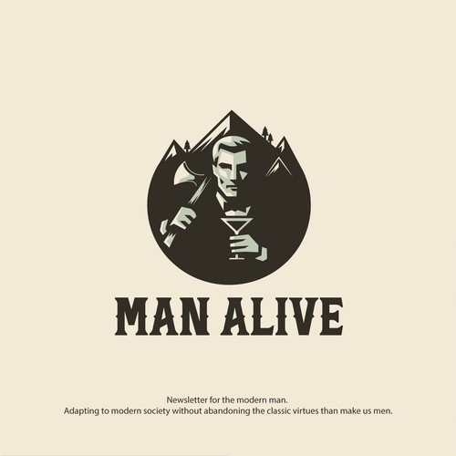 Powerful Logo Design For Men's Newsletter Design by Creative Spirit ®