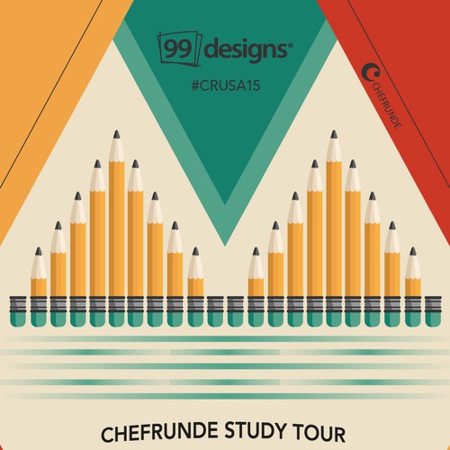 Design a retro "tour" poster for a special event at 99designs! Ontwerp door runrin