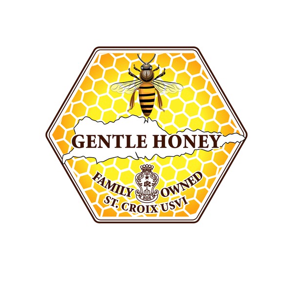 Versatile but fun logo for family owned honey company based in St Croix in the U.S. Virgin Islands