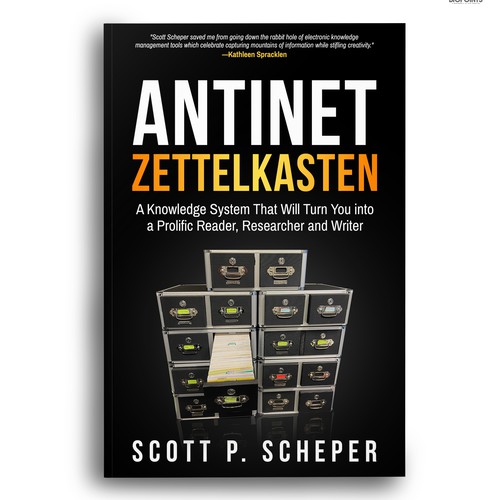 Design the Highly Anticipated Book about Analog Notetaking: "Antinet Zettelkasten" Design by Bigpoints